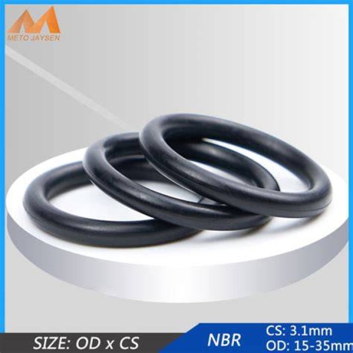 100Pcs 7x1.5mm Nitrile Rubber Orings Heat Resistant Sealing Ring