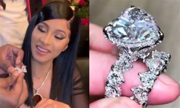 Cardi B Shows Off Jewelry, Including 'Titanic' Heart Diamond Ring ·
