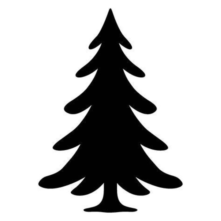 Clipart Christmas tree Silhouette