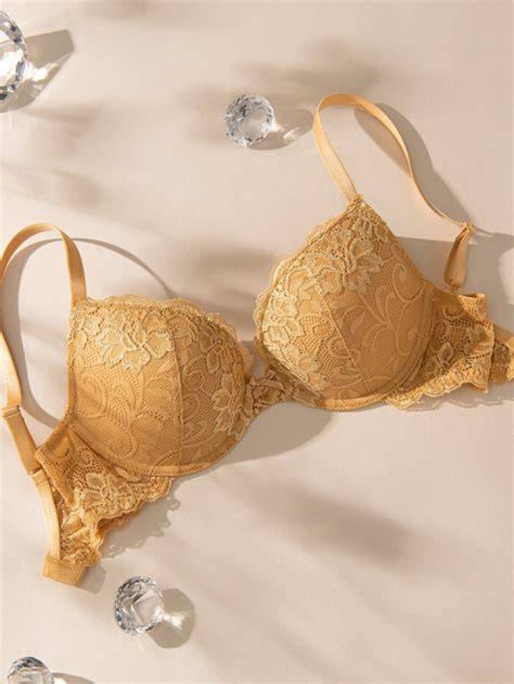 Deyllo Women's Sexy Lace Bra Mesh 1/2 Cup Delicate Underwire Unlined