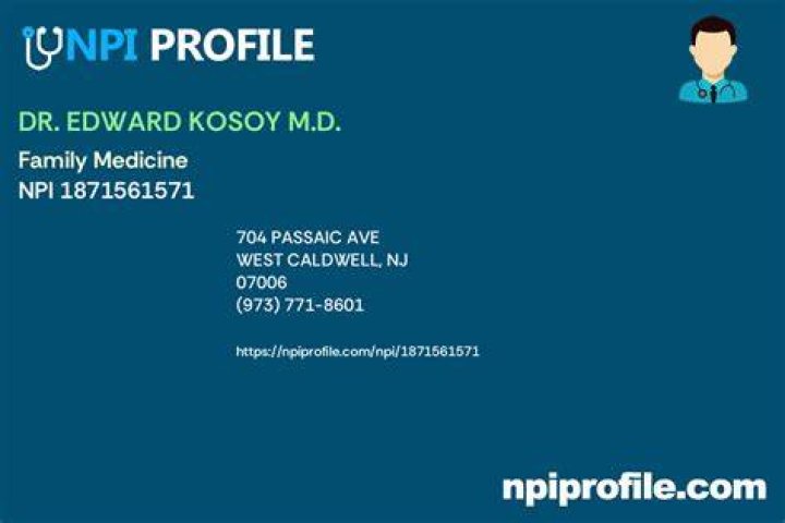 DR. EDWARD KOSOY M.D., NPI 1871561571 Family Medicine in West