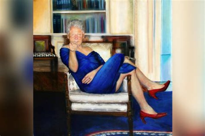 Epstein had painting of Bill Clinton in dress in townhouse ·