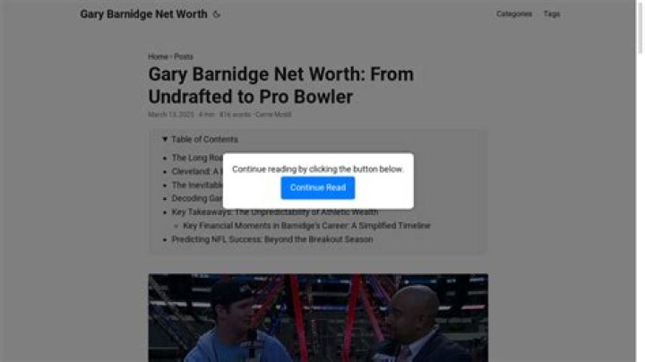 Gary Barnidge Net Worth