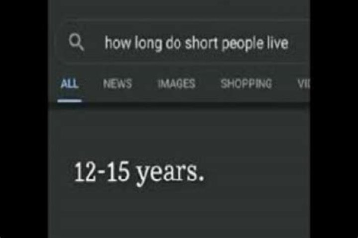 How Long Do Short People Live For Meme