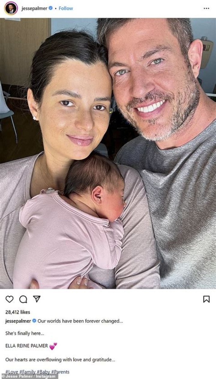 Jesse Palmers Wife Emely Fardo Gives Birth to 1st Baby ·