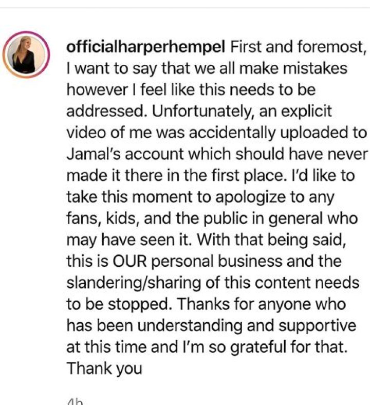 The Unauthorized Release Of Jamal Murray And Harper Hempel's Private Video: A